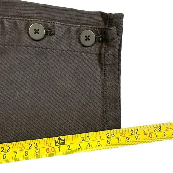 Anthropologie Charcoal Gray Button Micro Corduroy Skinny Pants Womens 29 - Picture 5 of 6